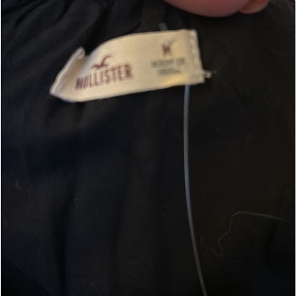 Hollister Black Lace Off-The-Shoulder Top NWT - Picture 7 of 9